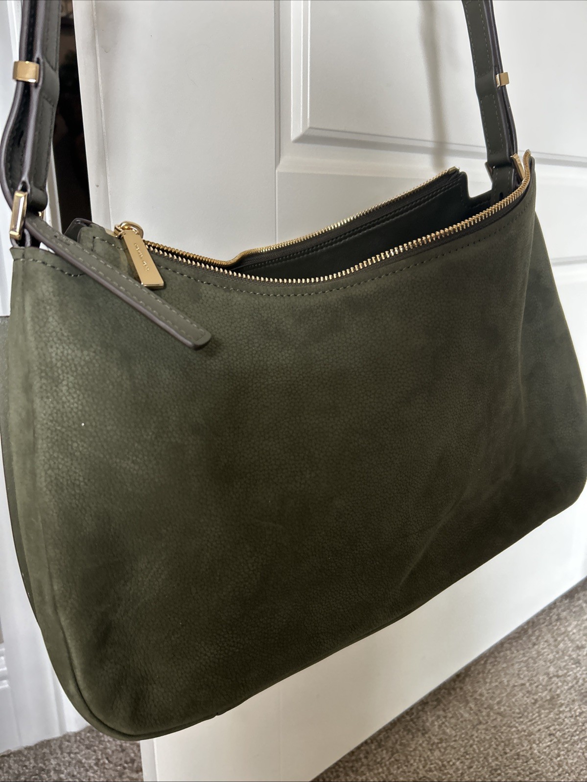 MICHAEL Michael Nolita Medium Nubuck Shoulder Bag