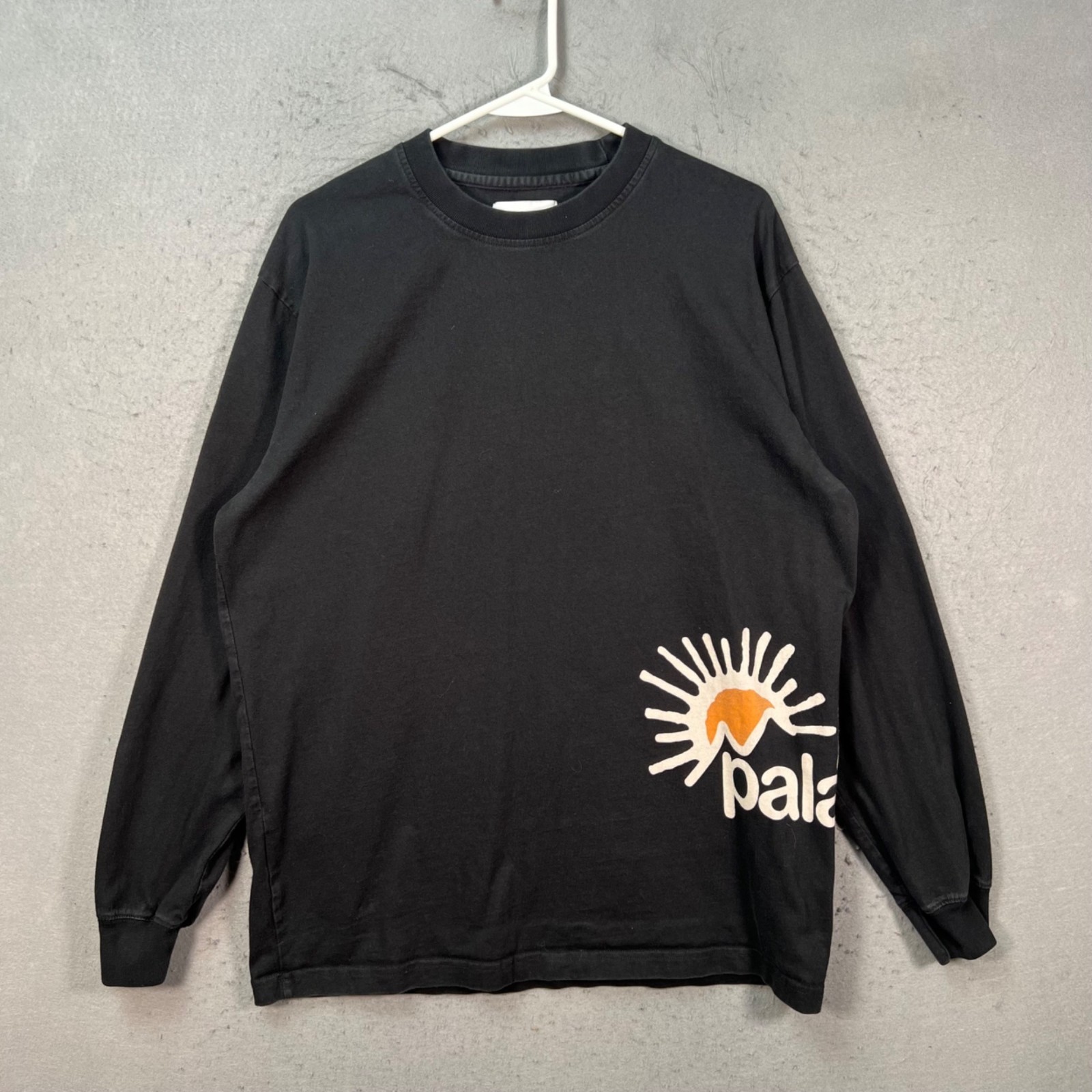 Palace Skateboards Mens Large Black Long Sleeve T-Shirt Love Palace Graphic