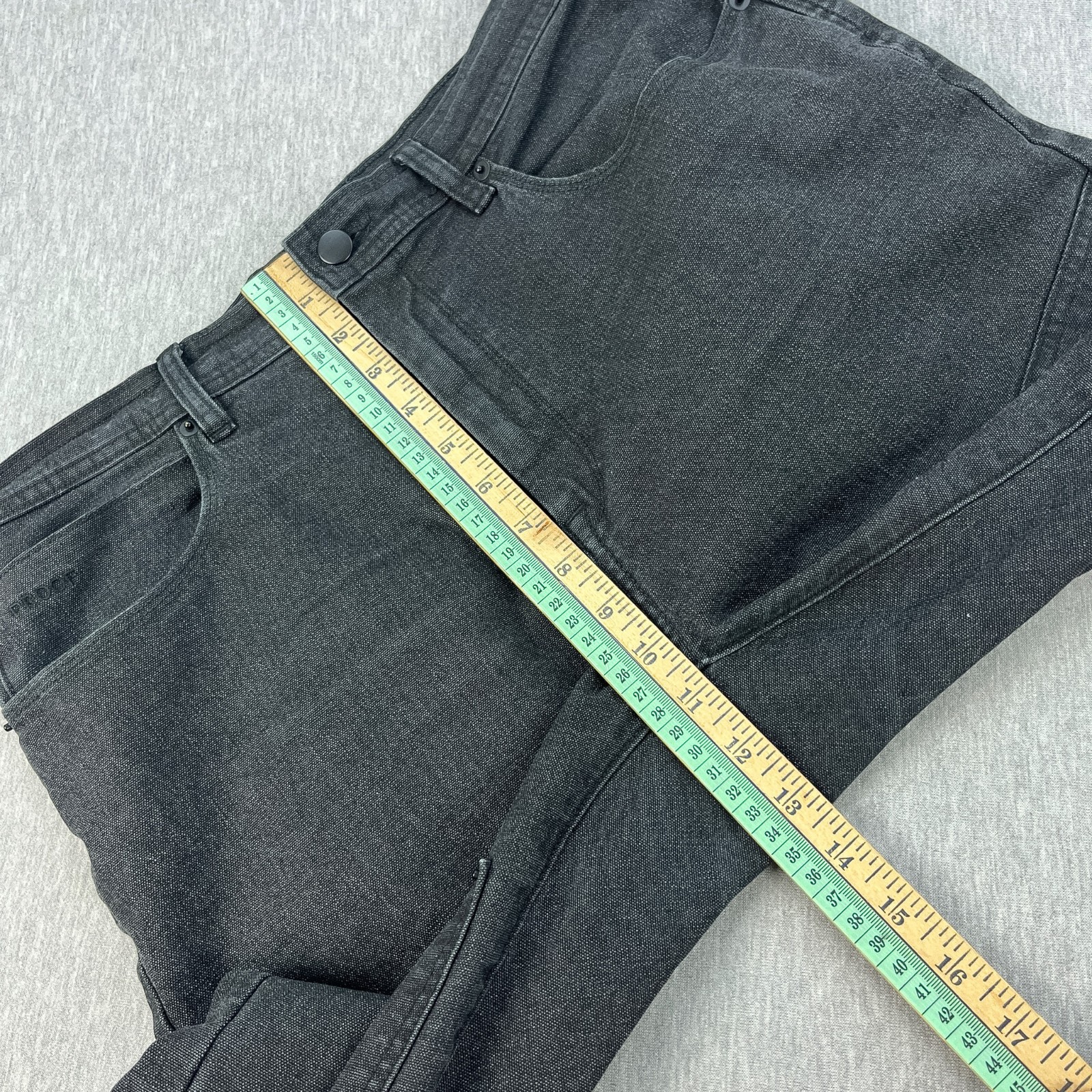 Proof Rover Double Knee Work Pant Mens 34×32 Slim Fit Gray Stretch Huckberry