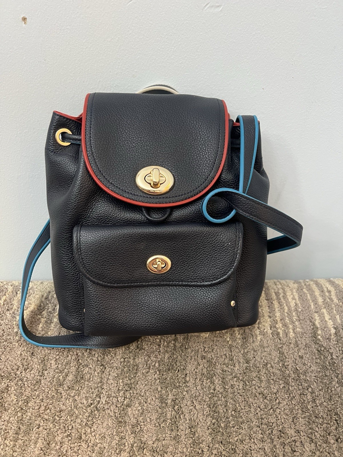 COACH 37789 Edgestain leather mini Backpack NWT