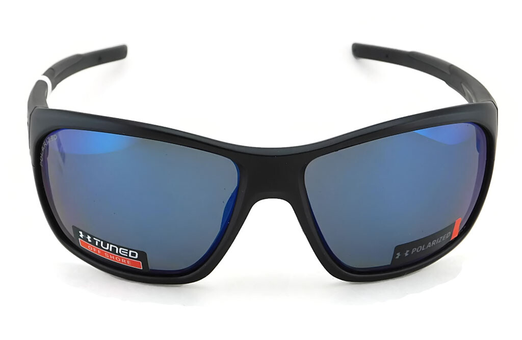 Under Armour NO LIMITS POLARIZED Sunglasses | Satin Black / Offshore Blue Lens
