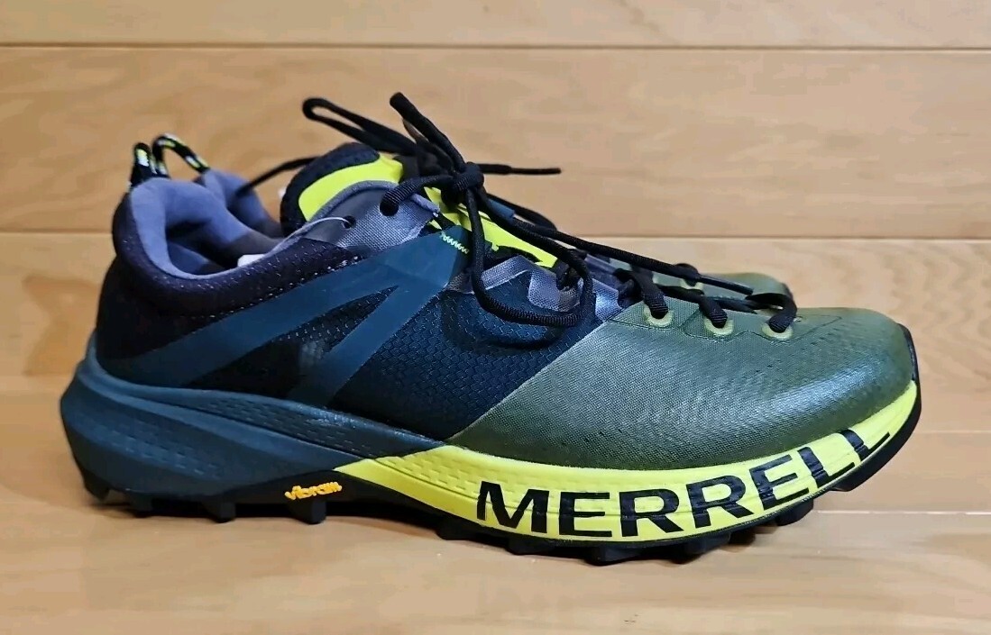 Merrell MTL MQM Womens Hiking TRAIL Running 7.5 Shoe Sneaker Hi Vize Jade Green