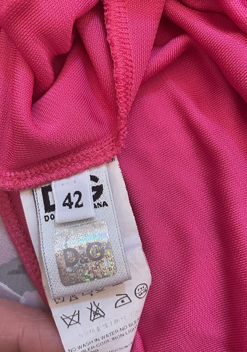 Dolce Gabbana Dress Special edition shocking pink dress size 42
