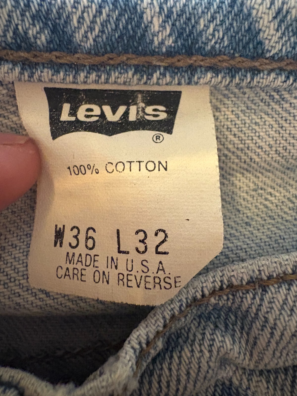 Vintage 90s Levis Silvertab Baggy Jeans Mens True 34×31.5 Light Wash Made in USA