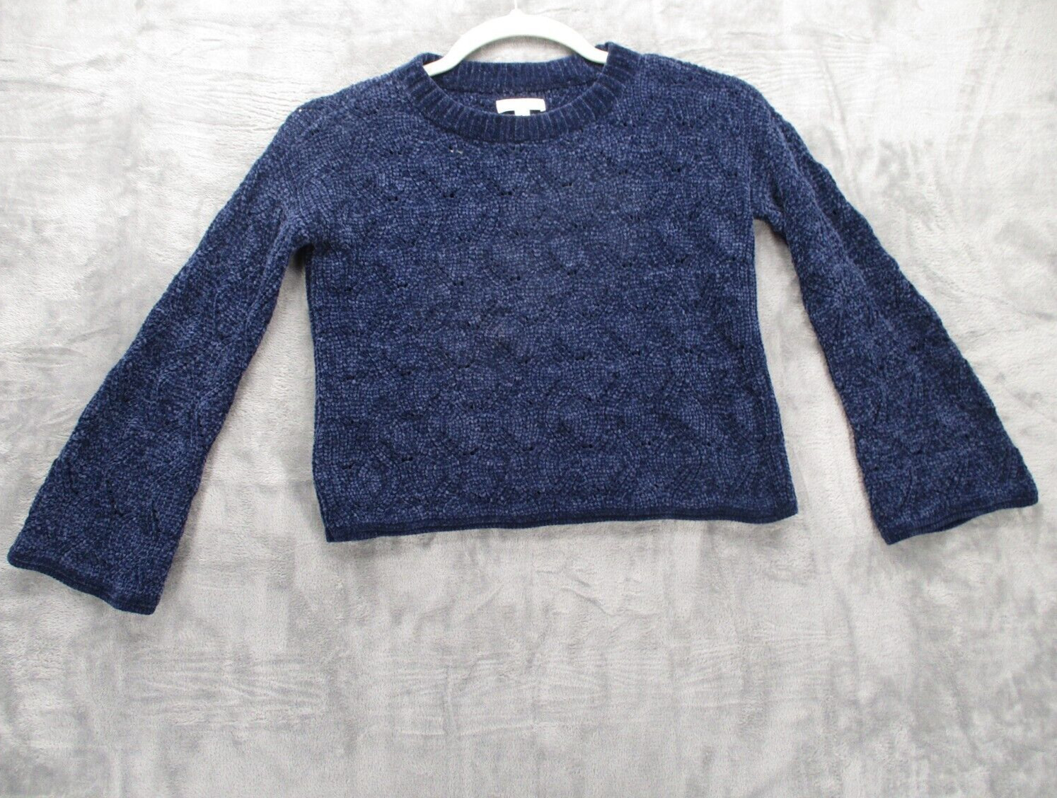 LC Lauren Conrad Sweater Women’s X-Small Navy Blue Crew Neck Tight Knit
