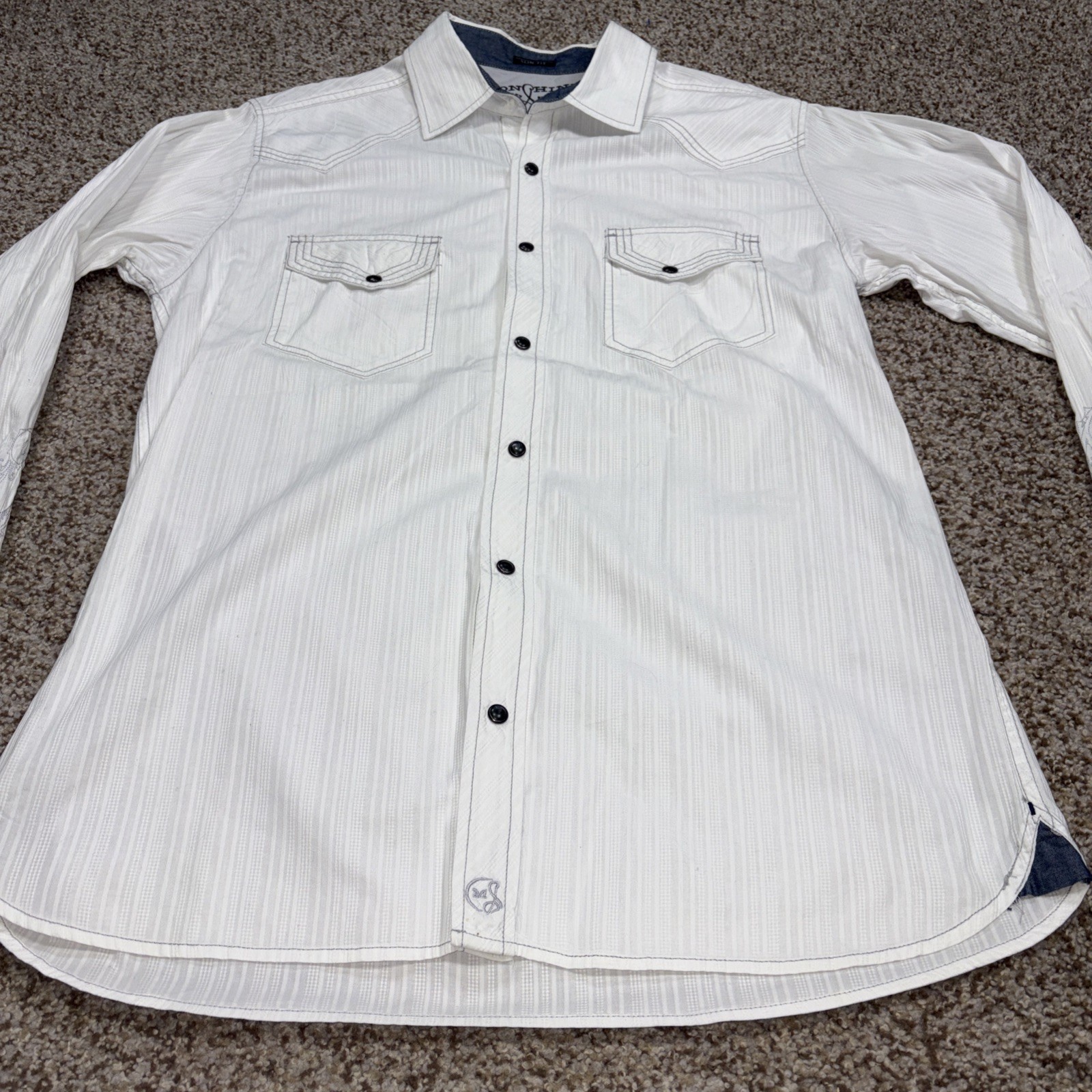 Moon Shine Spirit by Brad Paisley Button Up Embroidered Western Shirt Men’s L