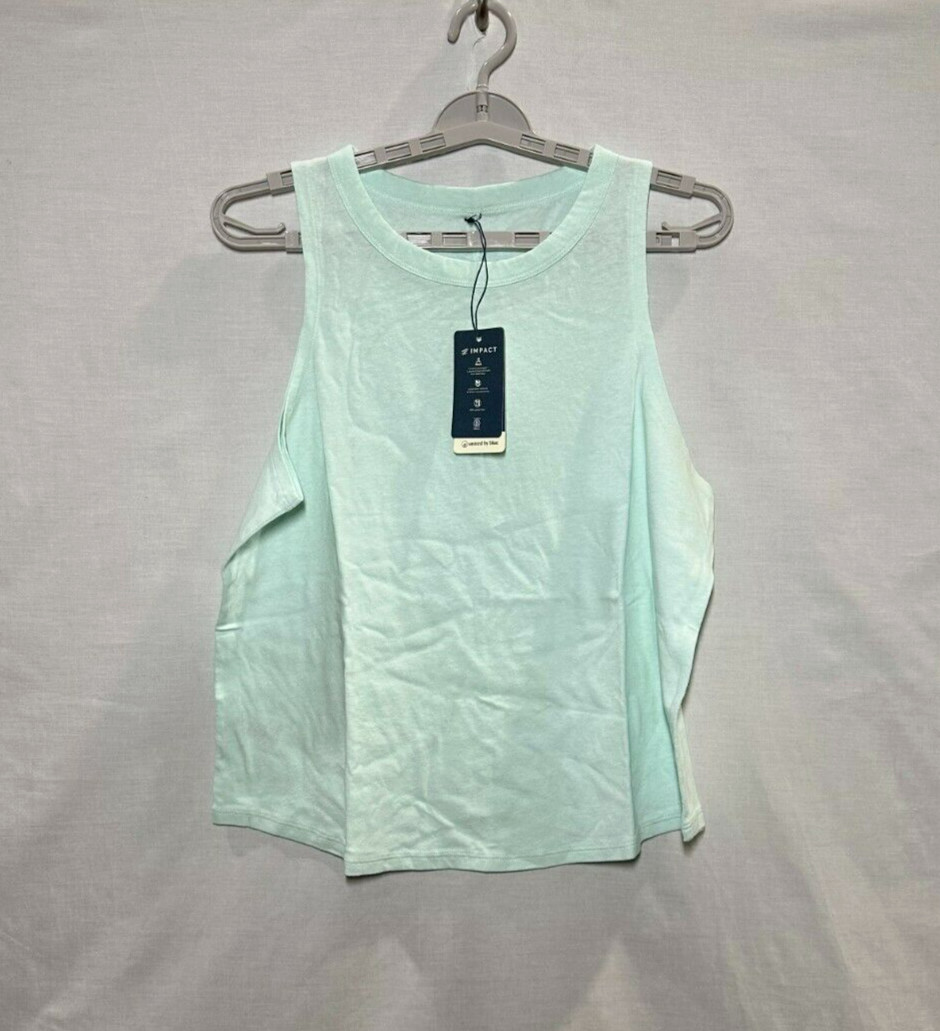 United By Blue Women’s Organic High-Neck Tank Top – Light Aqua M