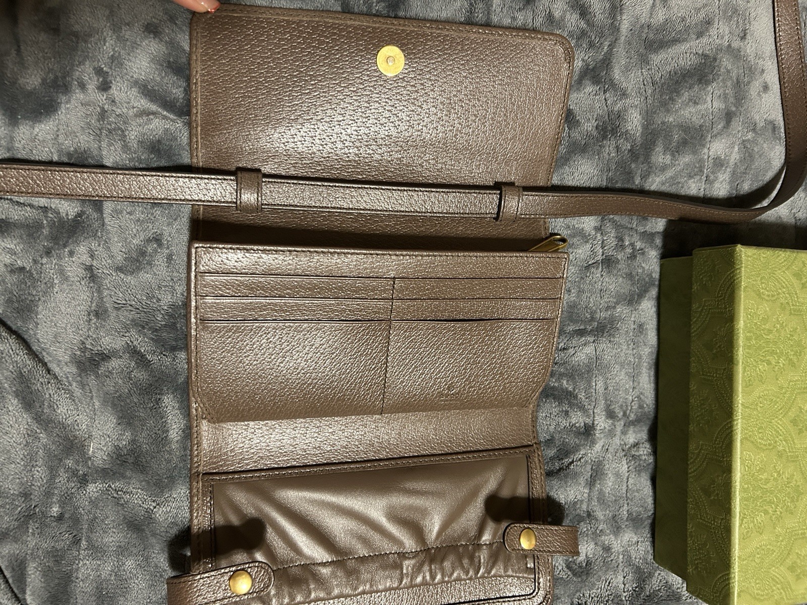 Authentic Gucci Ophidia Crossbody GG Wallet On Chain Shoulder Bag