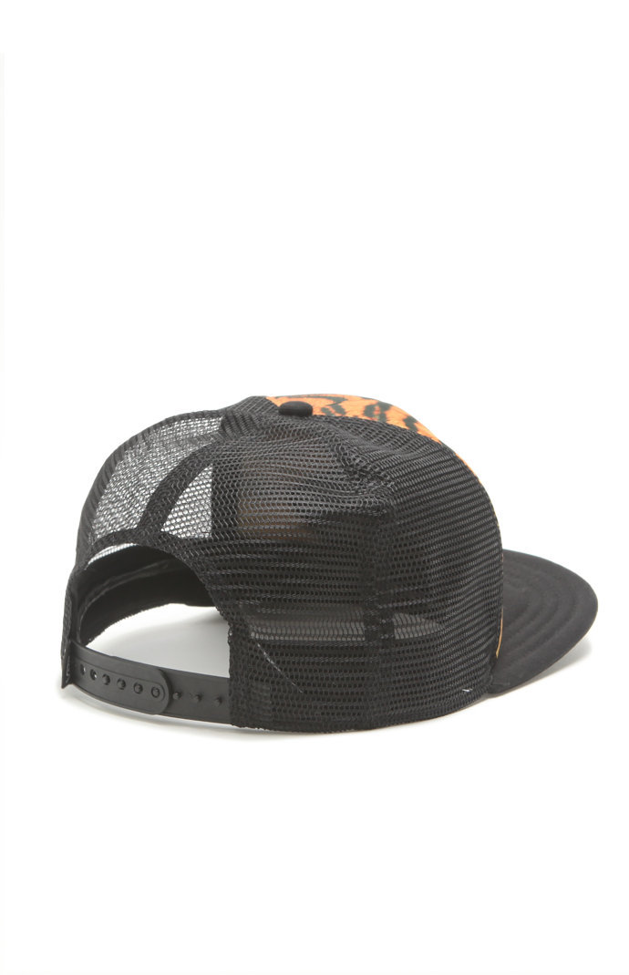 Vans Beach Girl Tiger Print Womens Classic Patch Snapback Trucker Hat NWT