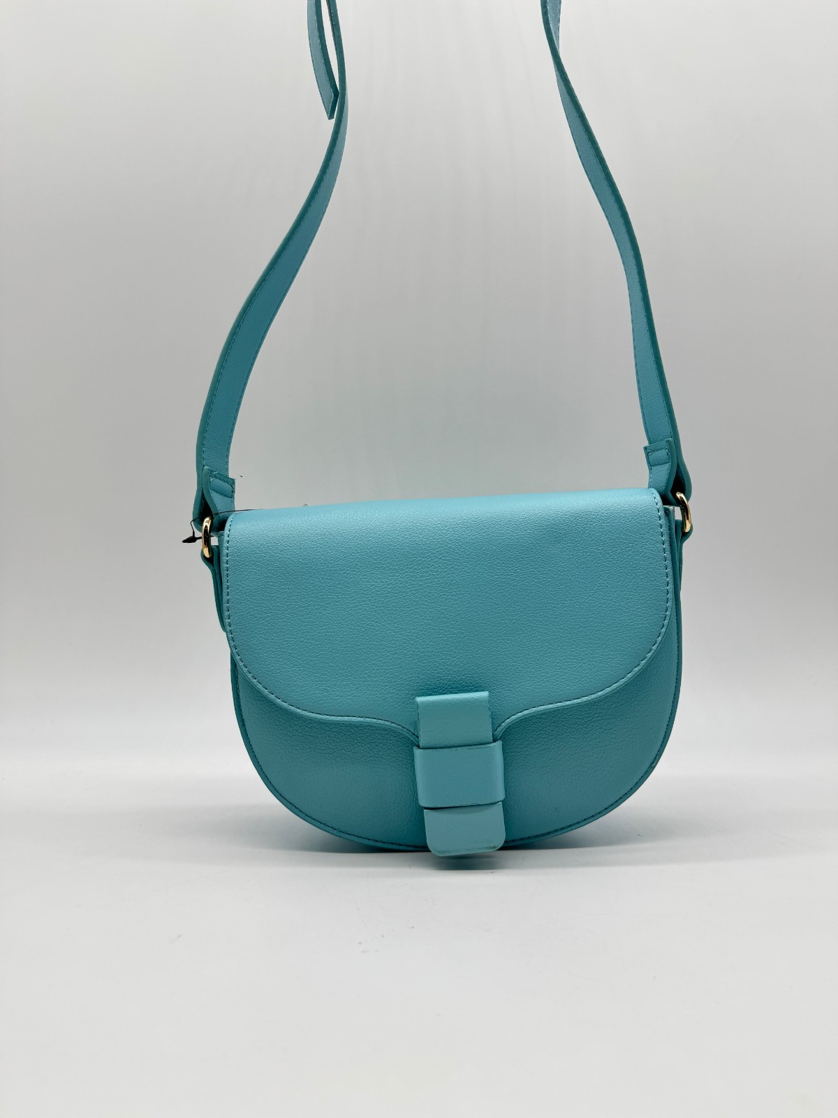 On 34th Holmme women’s small saddle crossbody bag -SEA SPRAY / AQUA~