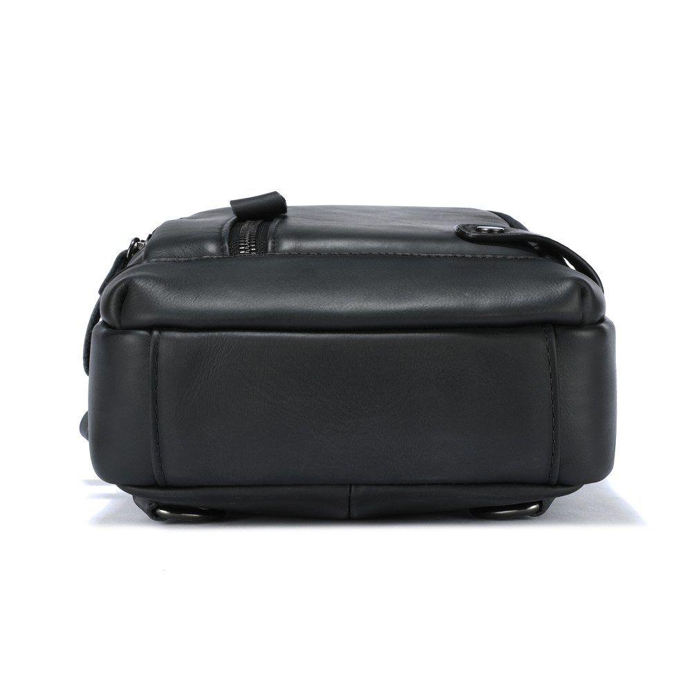 Men Sling Backpack Chest bag Crossbody Bag 100% Genuine Leather Shoulder Bag NEW