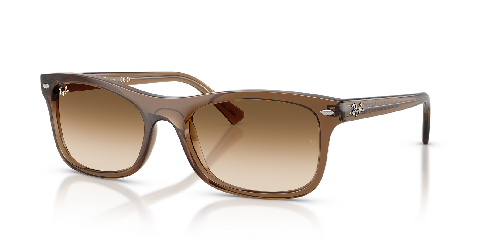 Ray-Ban RB2226 Transparent Light Brown/Brown Gradient 54 mm Sunglasses