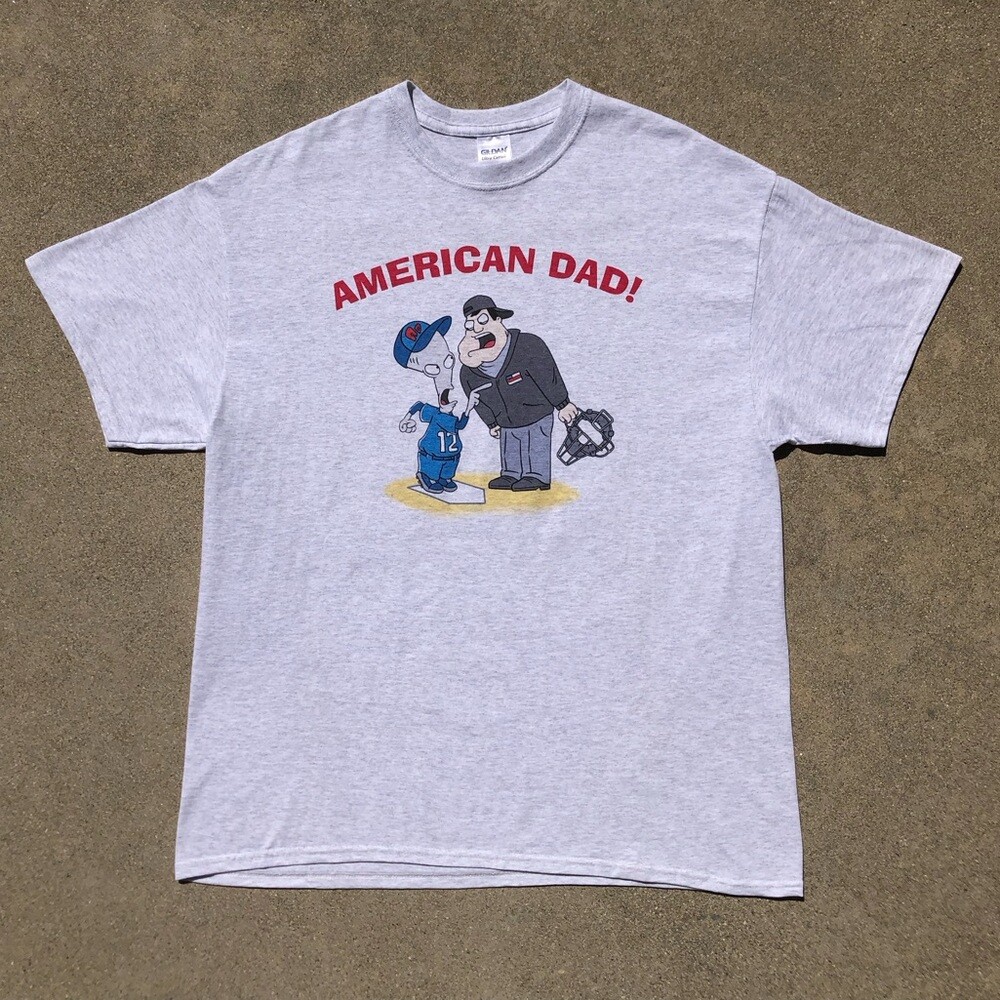 RARE American Dad Cast/Crew Deadstock Y2K Exclusive Company Softball Game Tees