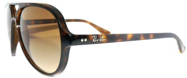 RAY BAN SUNGLASSES BROWN GRADIENT RB 4125 710/51 CATS 4376 EYEGLASSES 4162 CASE