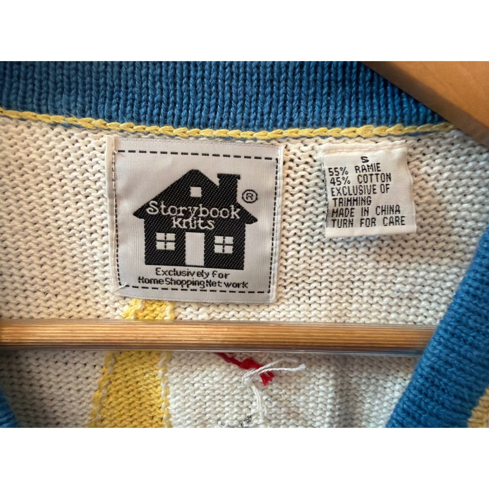 90s Storybook Knits Cardigan Nautical Coastal Grandmacore Nautical Yacht Kitschy