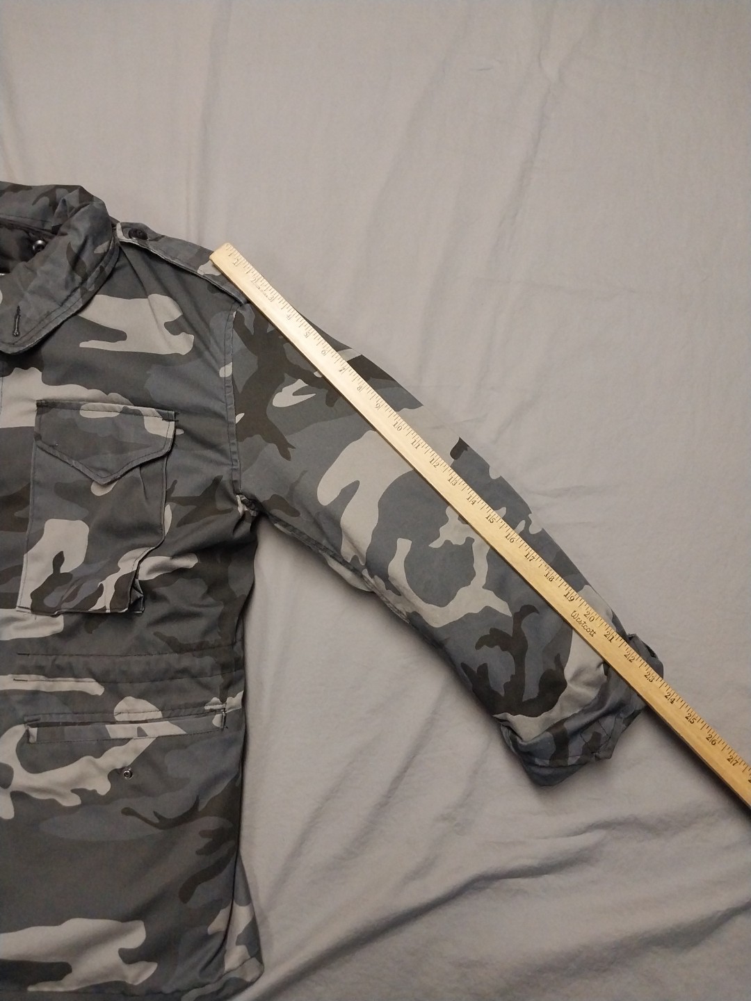 Military Jacket Mens Large Camo M65 Cold Weather Lined
