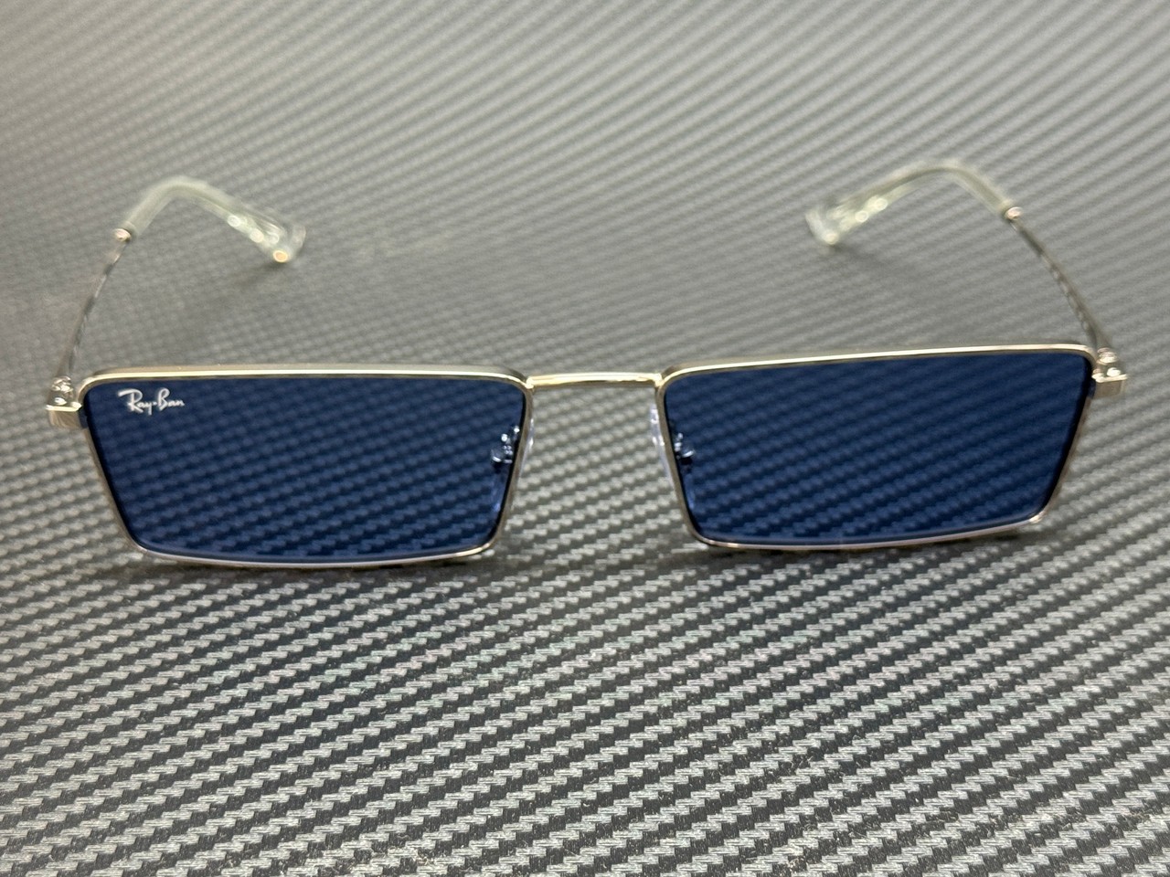RAY BAN RB3741 003 80 Silver Blue Emy Unisex 59 mm Sunglasses