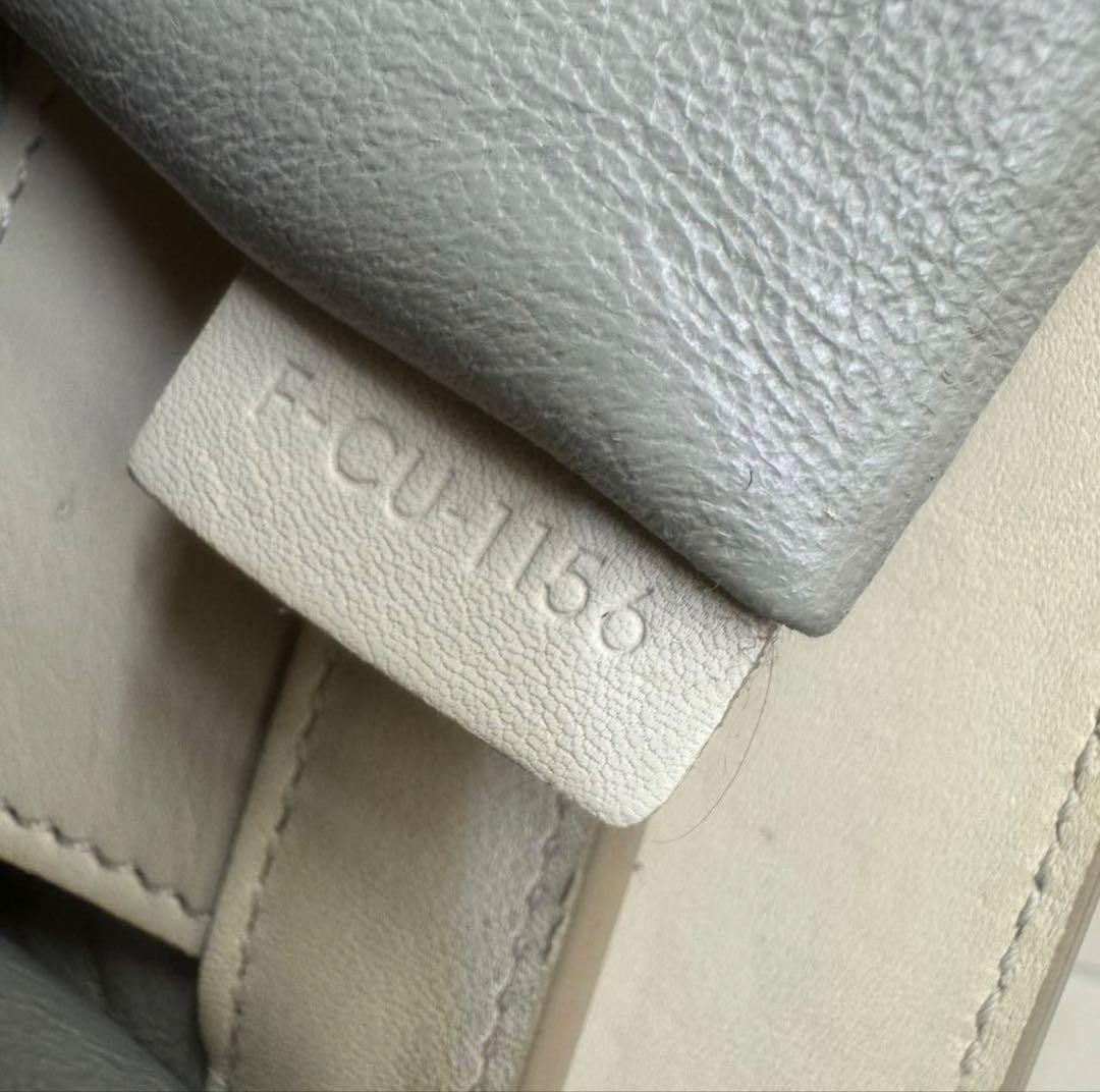 Celine Luggage Handbag Beige Yellow Leather Tote Bag Purse with Dust Bag Used
