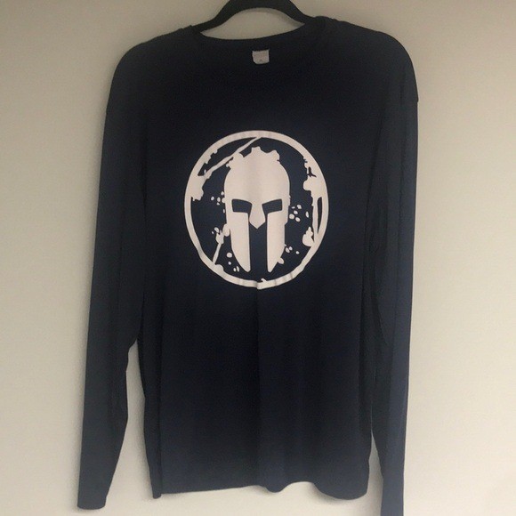 Spartan Race Sport-Tek Shirt XL Navy Blue Performance Long Sleeve Tee New