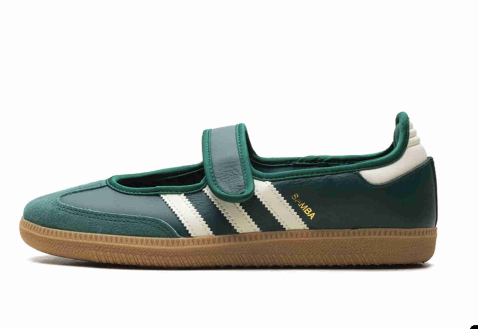 adidas Womens Samba Jane Collegiate Green Gum JR7340 Ship Now