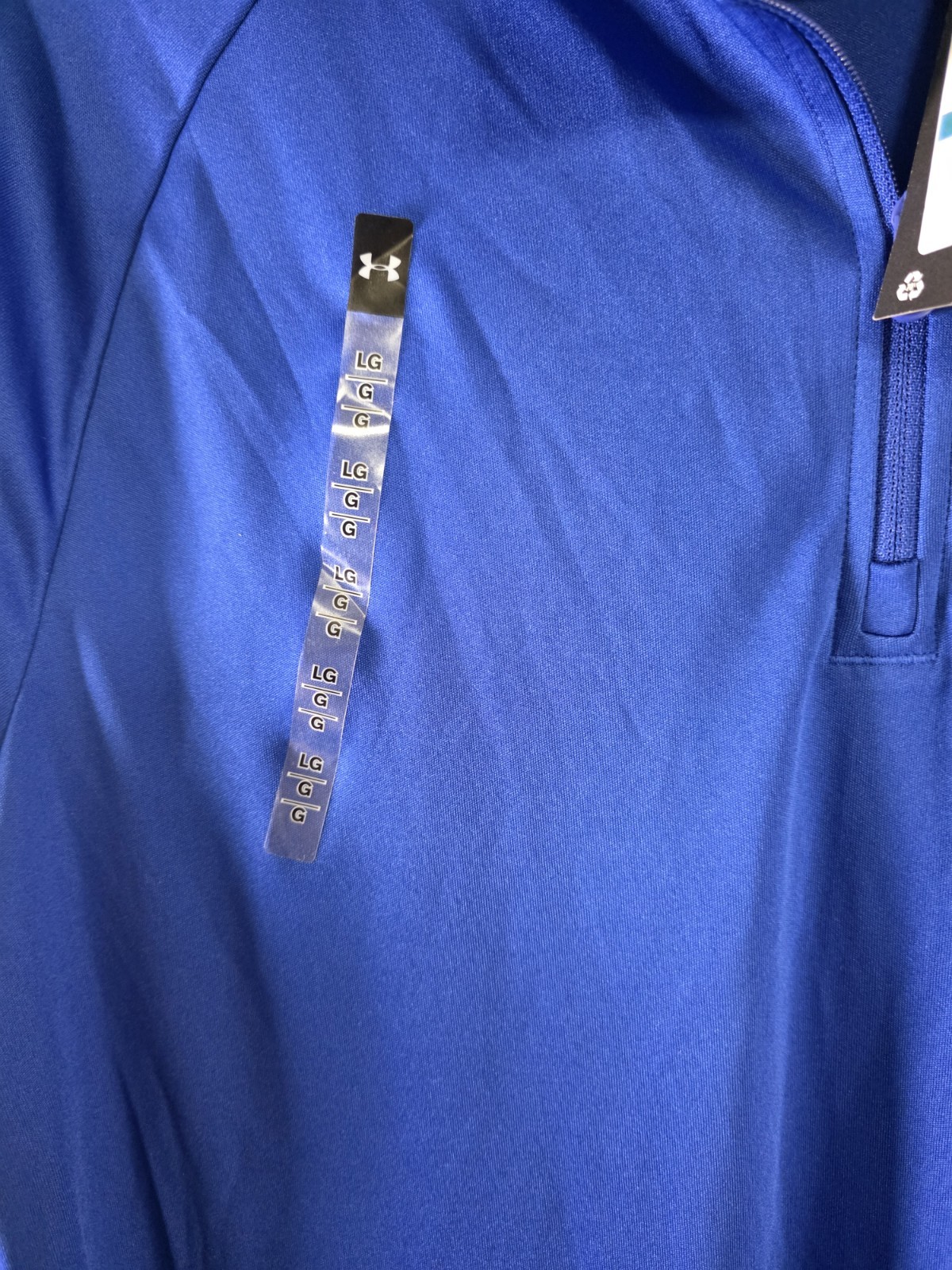 NWT Under Armour Tech Loose Fit Pullover Track Jacket Sweat Shirt Men Royal Blue