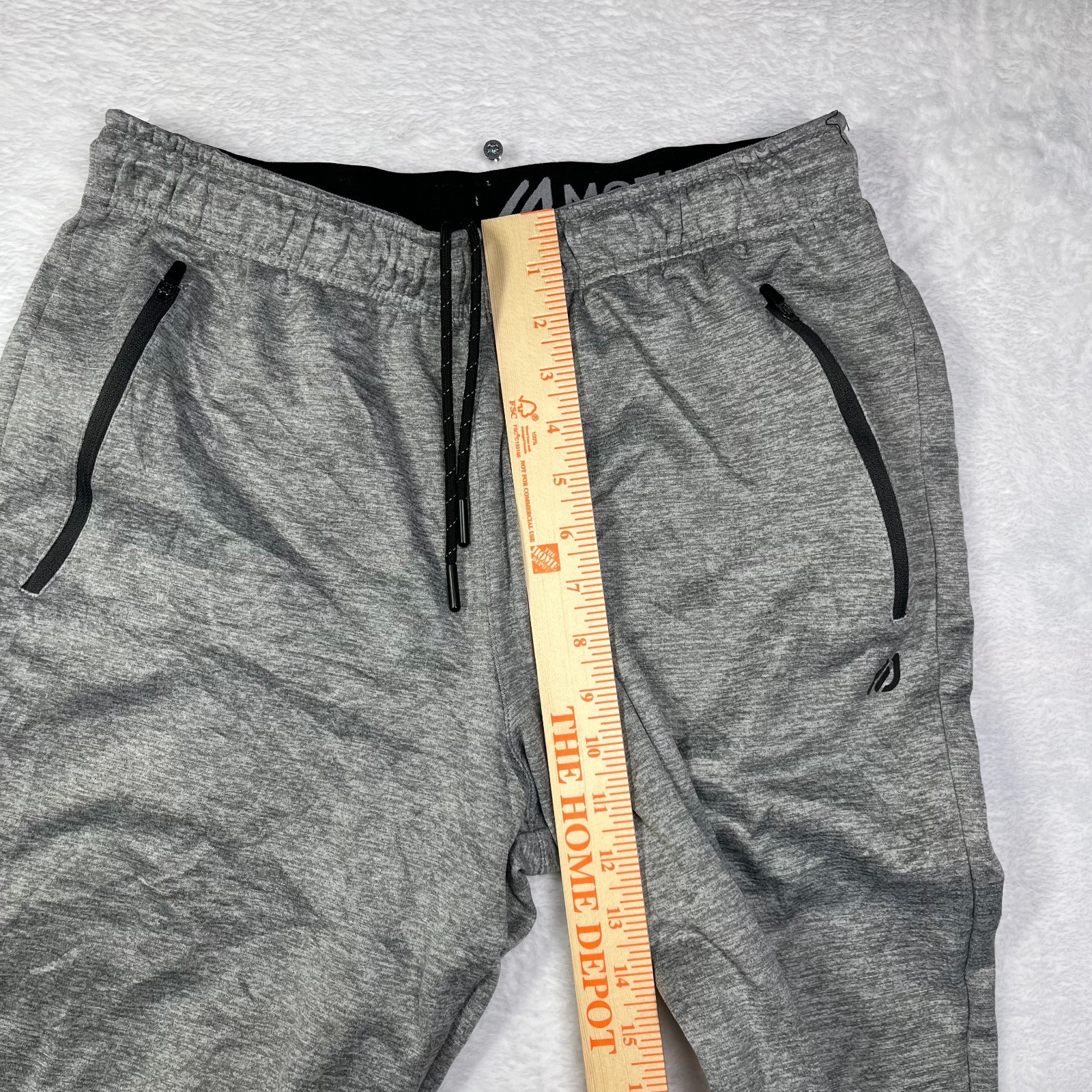 Eddie Bauer Mens Medium Gray Fleece Lined Stretch Mid Rise Training Athleisure