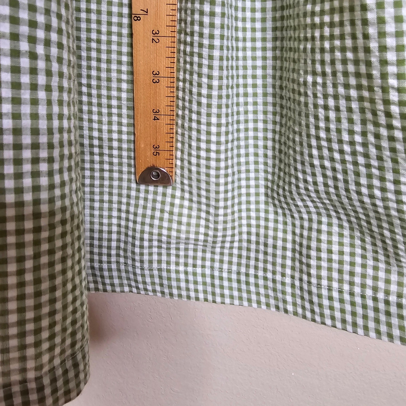 Gal Meets Glam Collection Gingham Halter Midi Dress Brown Green Size 0 Pockets