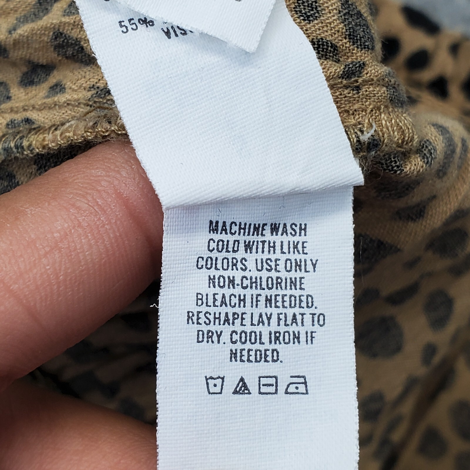 Aerie Lounge Pants Womens S Multi Animal Print Smocked Waist Tasseled Drawstring