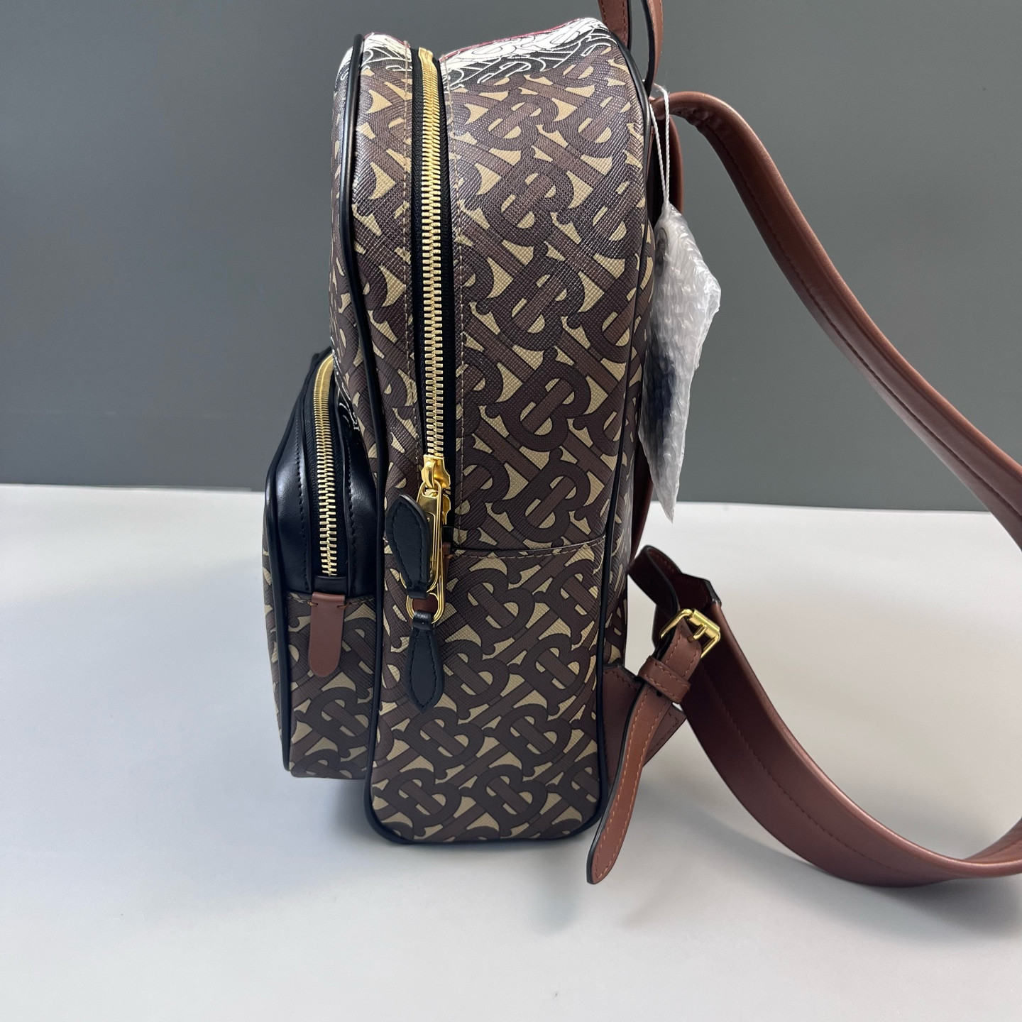 Authentic Burberry Classic Monogram Backpack Coated Canvas Backpack Brown eBay
