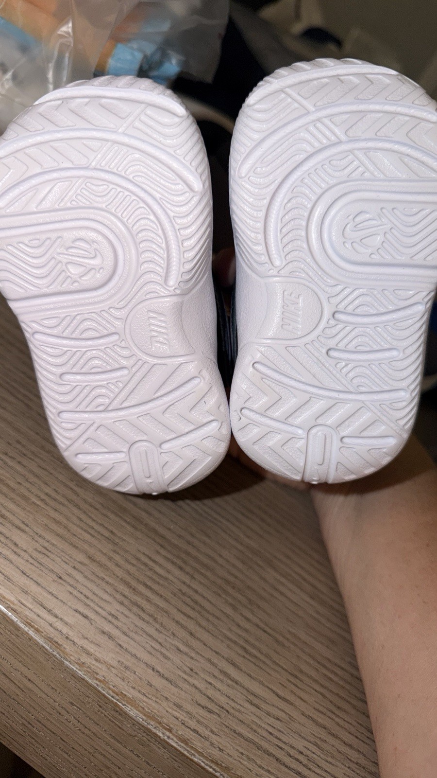 Nike Blue/White Hook & Loop Mesh Toddler Sneakers US 4C DV8995-401