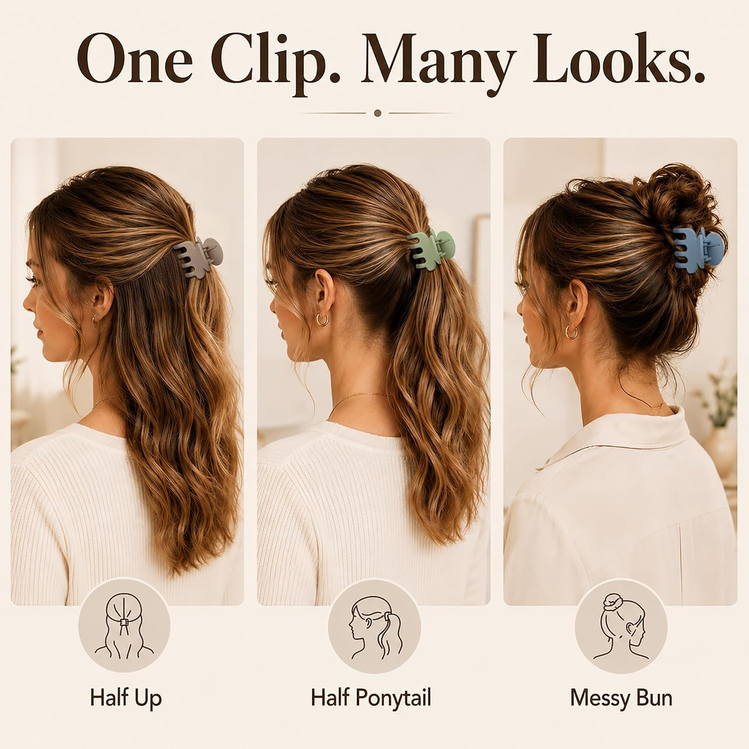16 Pcs Small Hair Clips for Women, 1.8 Inch Matte Octopus Mini Hair Claw MIX
