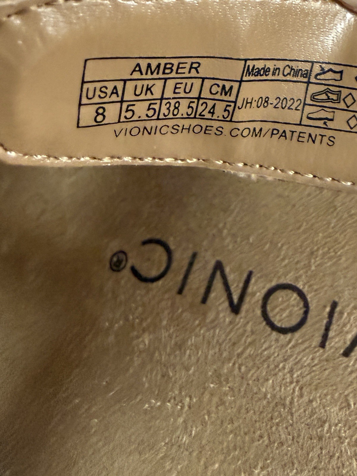 Vionic Amber Women’s Cork Adjustable Straps Sandals Comfort Size 8 Medium