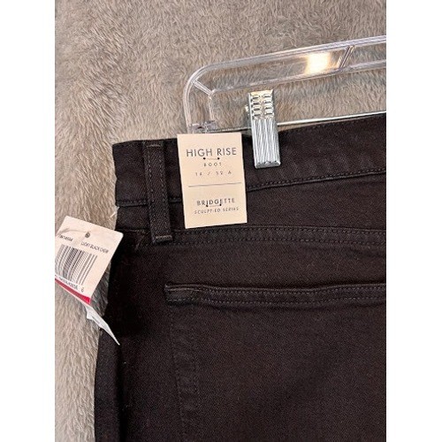 Lucky Brand Bridgette High Rise Bootcut Jeans Lucky Black Chew 14/32 NWT 7W14684