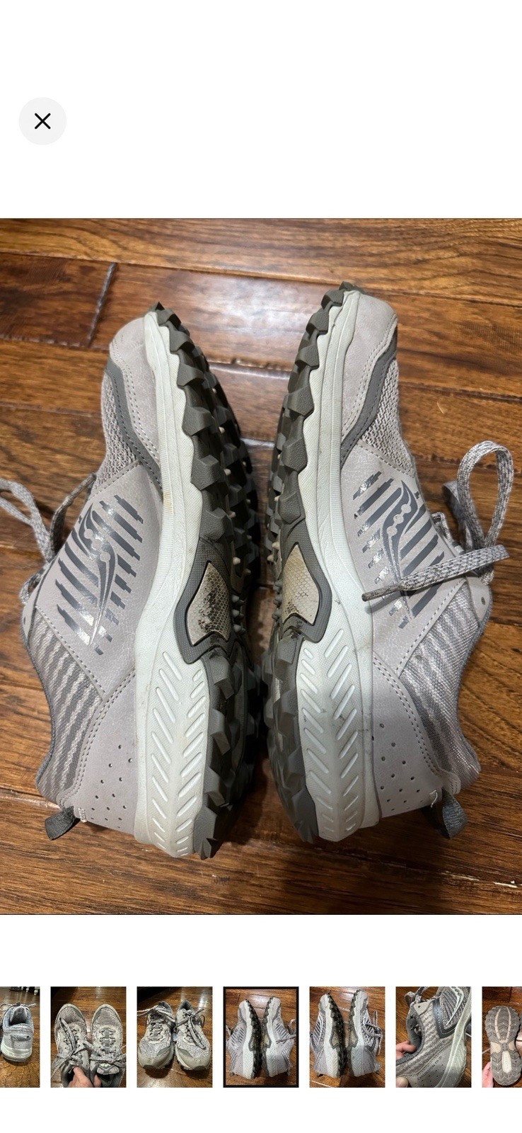 Saucony Women’s Excursion TR15 trail running shoes size 9W Gray