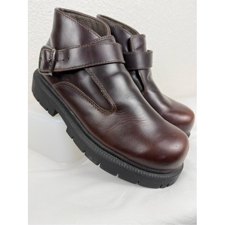 Sketchers | Brown Leather Chunky Platform Shoes | Men’s 9 | Y2K Gorpcore