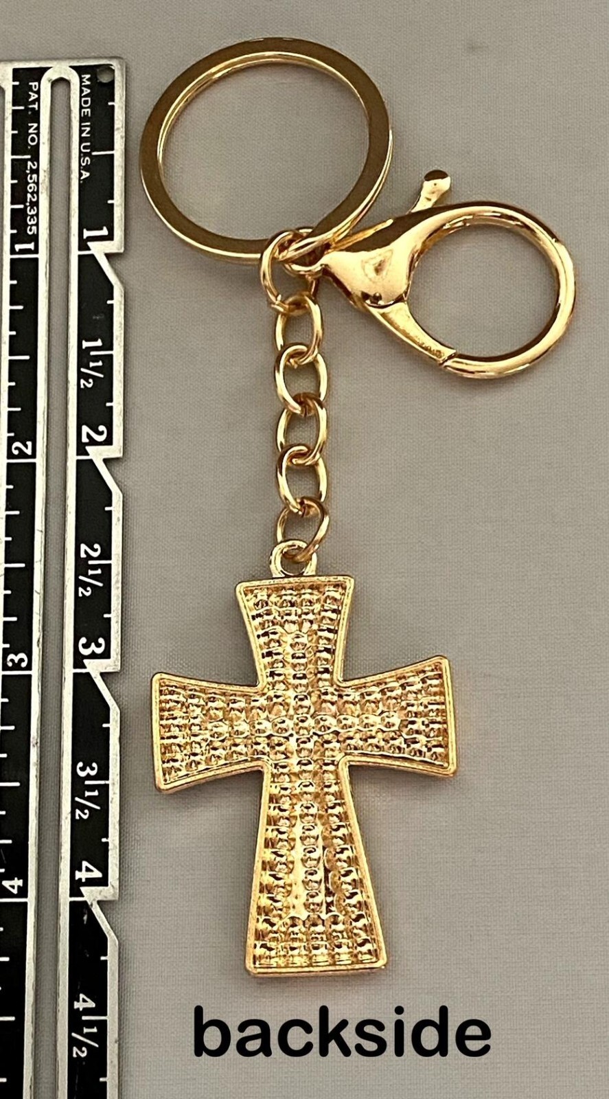 NEW CROSS KEY CHAIN CRYSTALS SELECT COLOR FREE USA SHIPPING