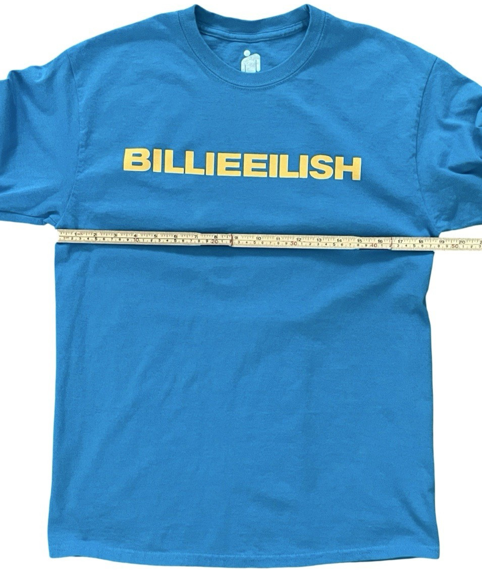 Billie Eilish Don’t Smile At Me EP Promo T-Shirt Adult Medium Blue Tour