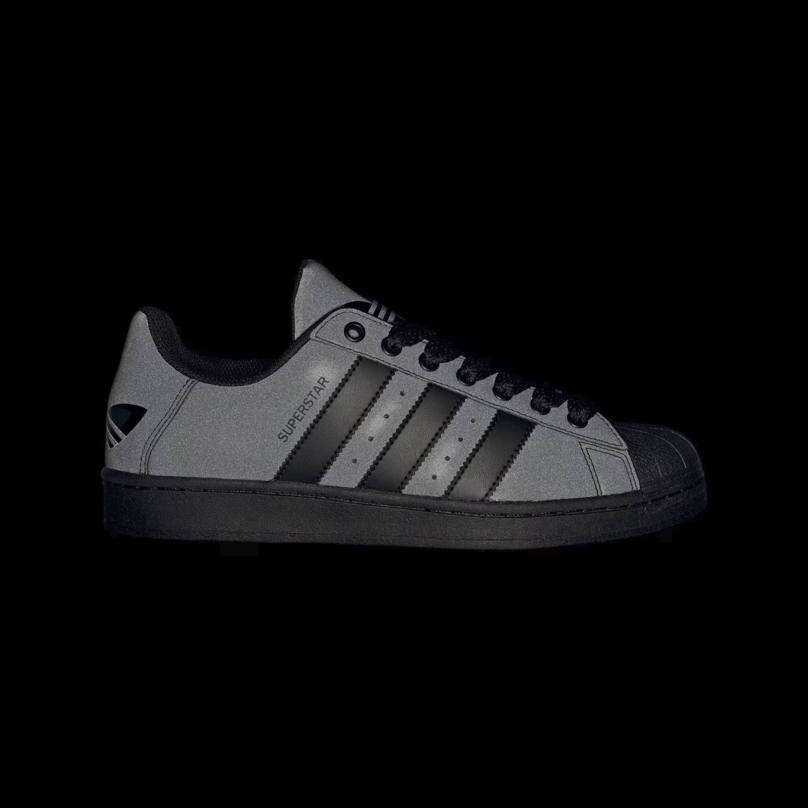 ADIDAS ORIGINALS SUPERSTAR CORE BLACK REFLECTIVE MEN’S SHOES 8.5~12 ID3109