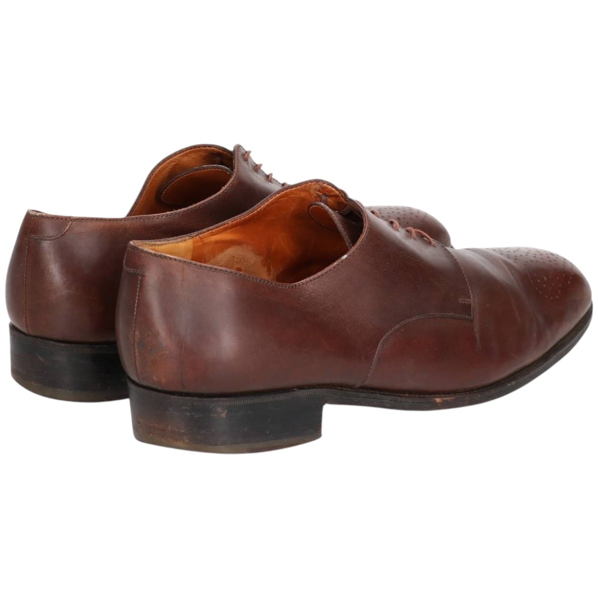 JM Weston Semi-Brogue Plain Toe Shoes, Made in France, Men’s Size 11.4″ (app…