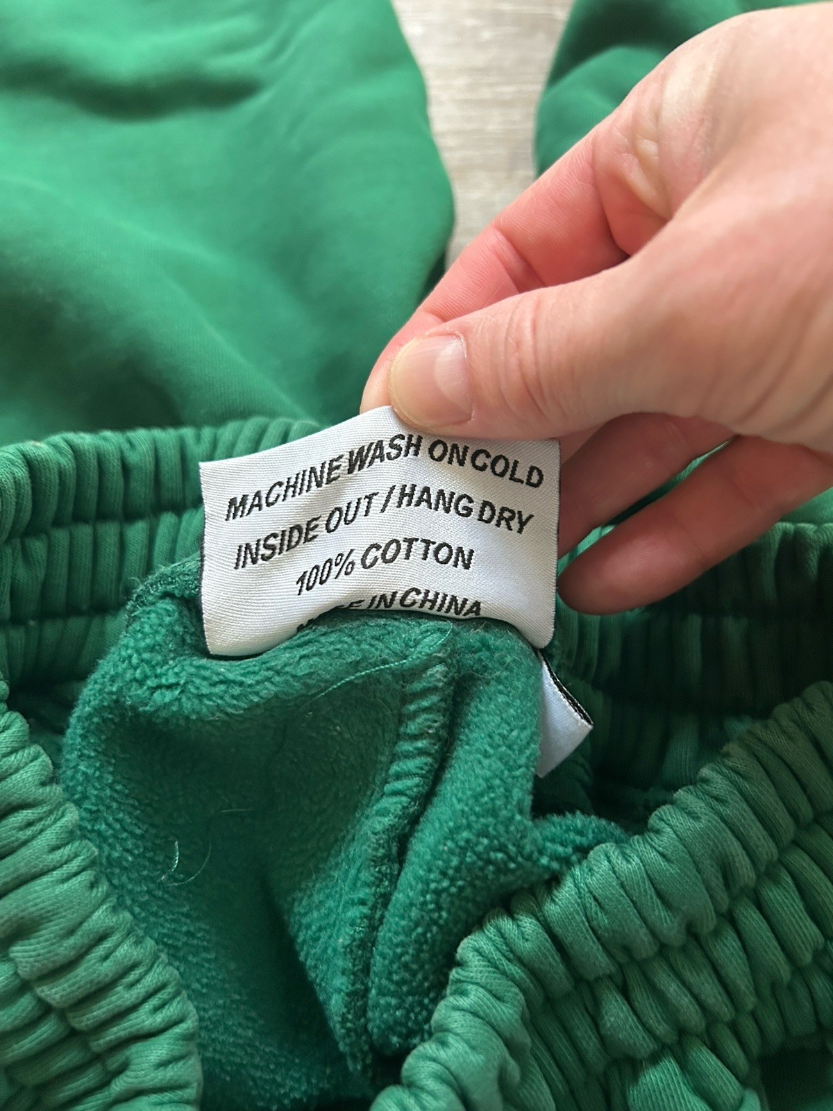 Mitch Flippo MFG Terry Sweatpants Womens Size Medium Shamrock Wide-Leg Green