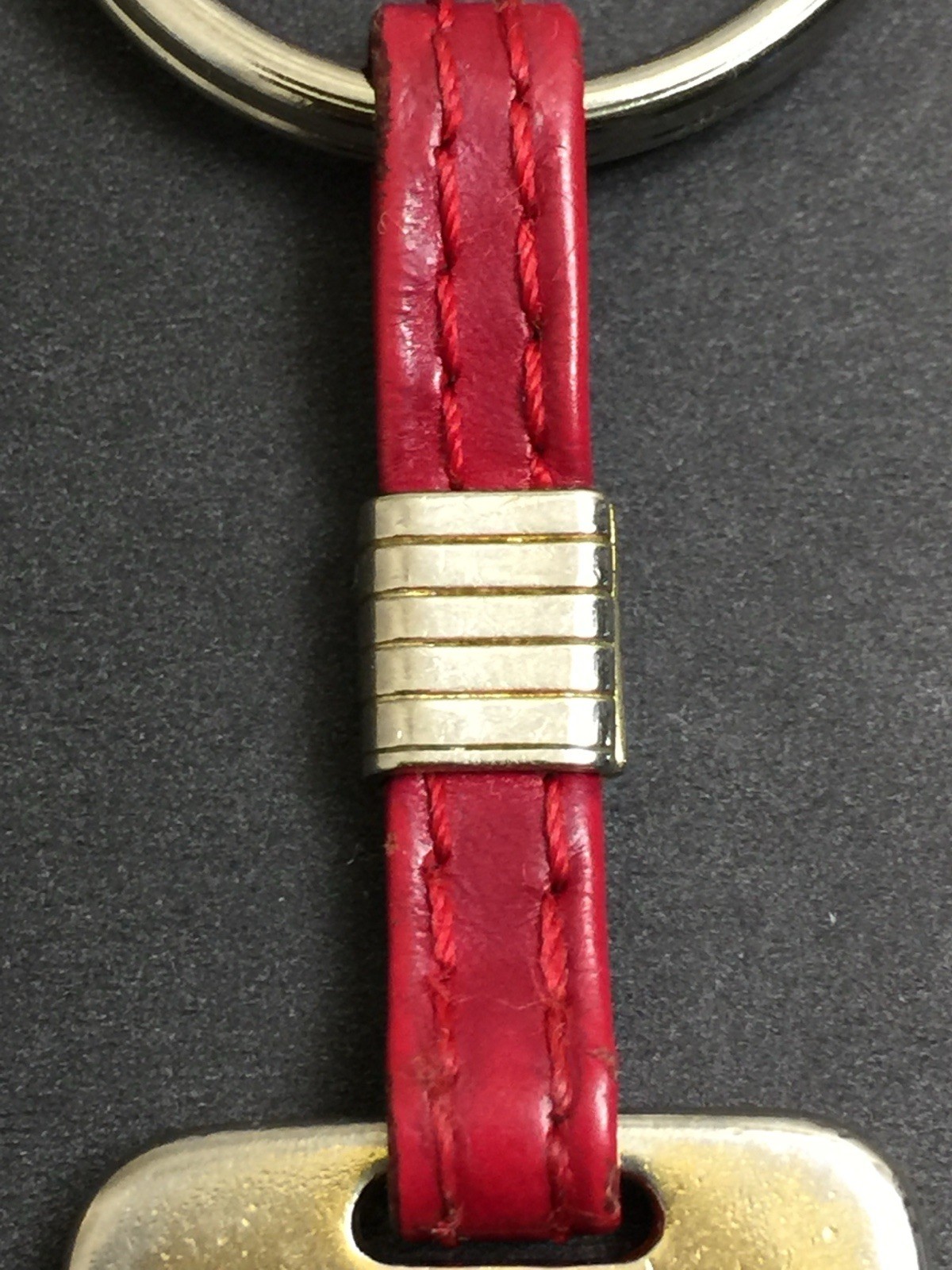 Vintage Moschino Numbered Redwall Keychain