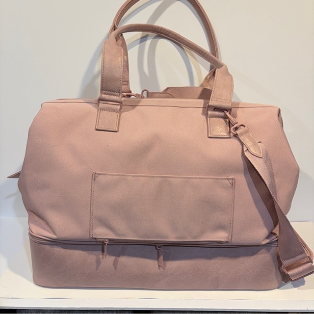 BEIS The Mini Weekender Atlas Pink + extras-makeup, toiletry, laptop 4 piece