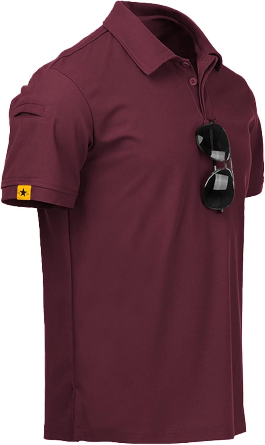 Performance Short Sleeve Polo Shirt for Men Athletic Golf Casual Lightweight