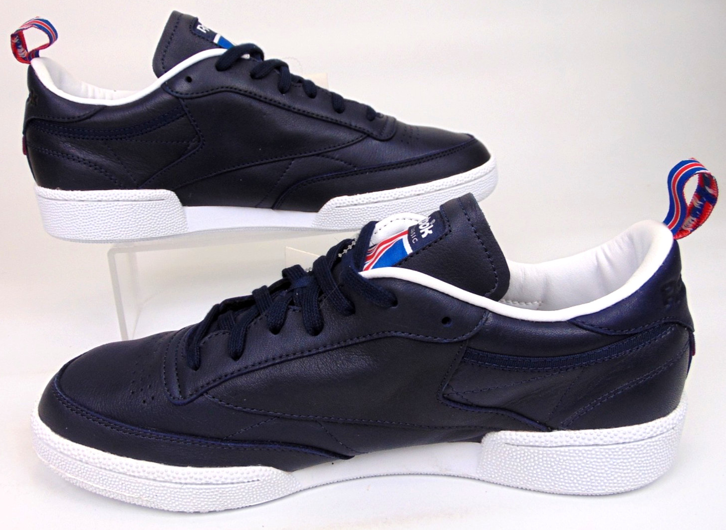 NEW! Reebok Club C 85 Casual Classic Sneakers Men’s Size 9.0 M Blue Navy Leather