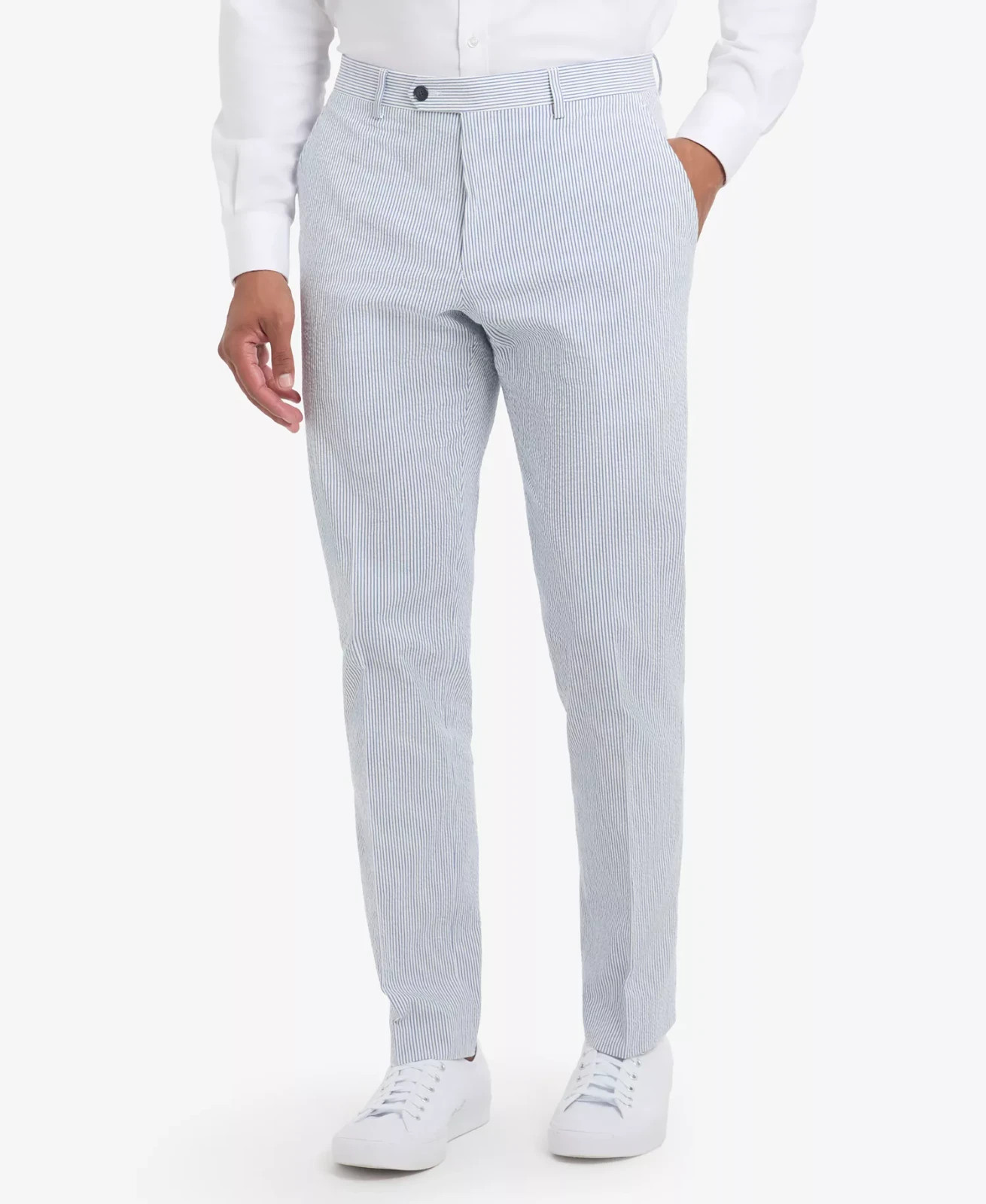Tommy Hilfiger Men’s Modern Fit Striped Seersucker Pant 32 x 30 ymy1326