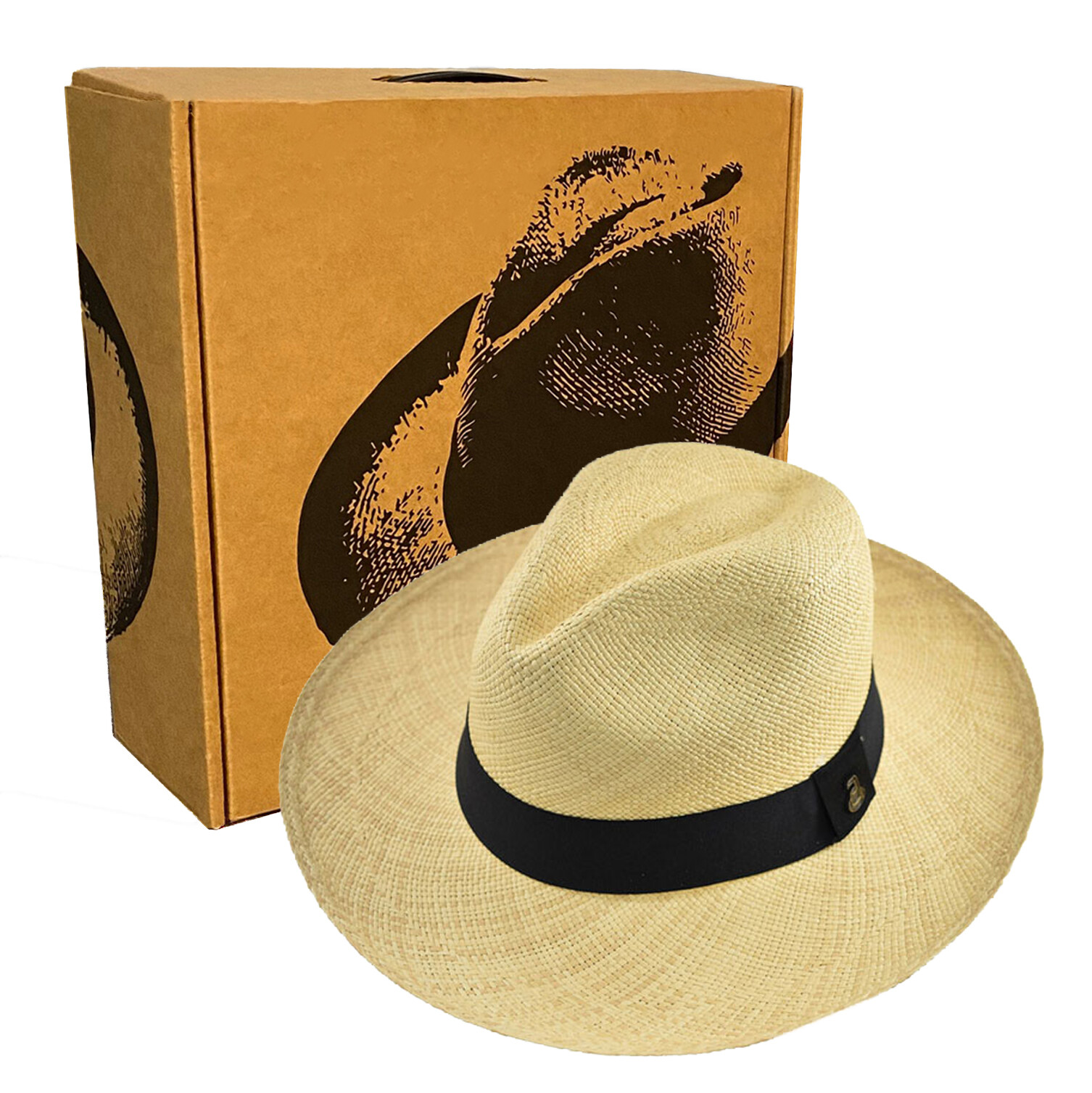 Original Panama Hat | Wide Brim Fedora | Made in Ecuador | EA + HatBox