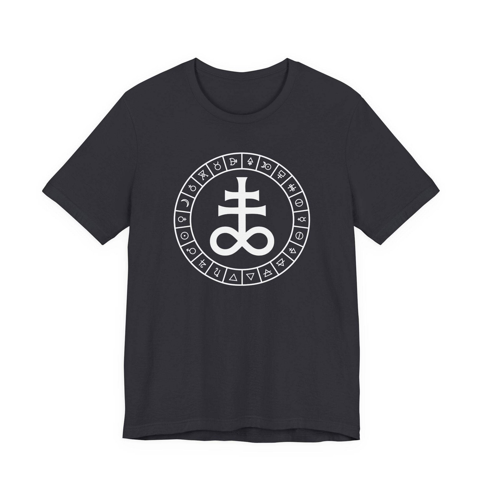 Leviathan Cross Alchemical Occult T-Shirt | Brimstone Symbol Tee Shirt Design