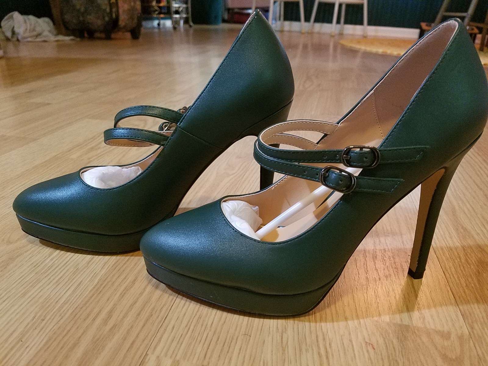 MODENCOCO 8.5 Buckle Stilettos 4.7 inch