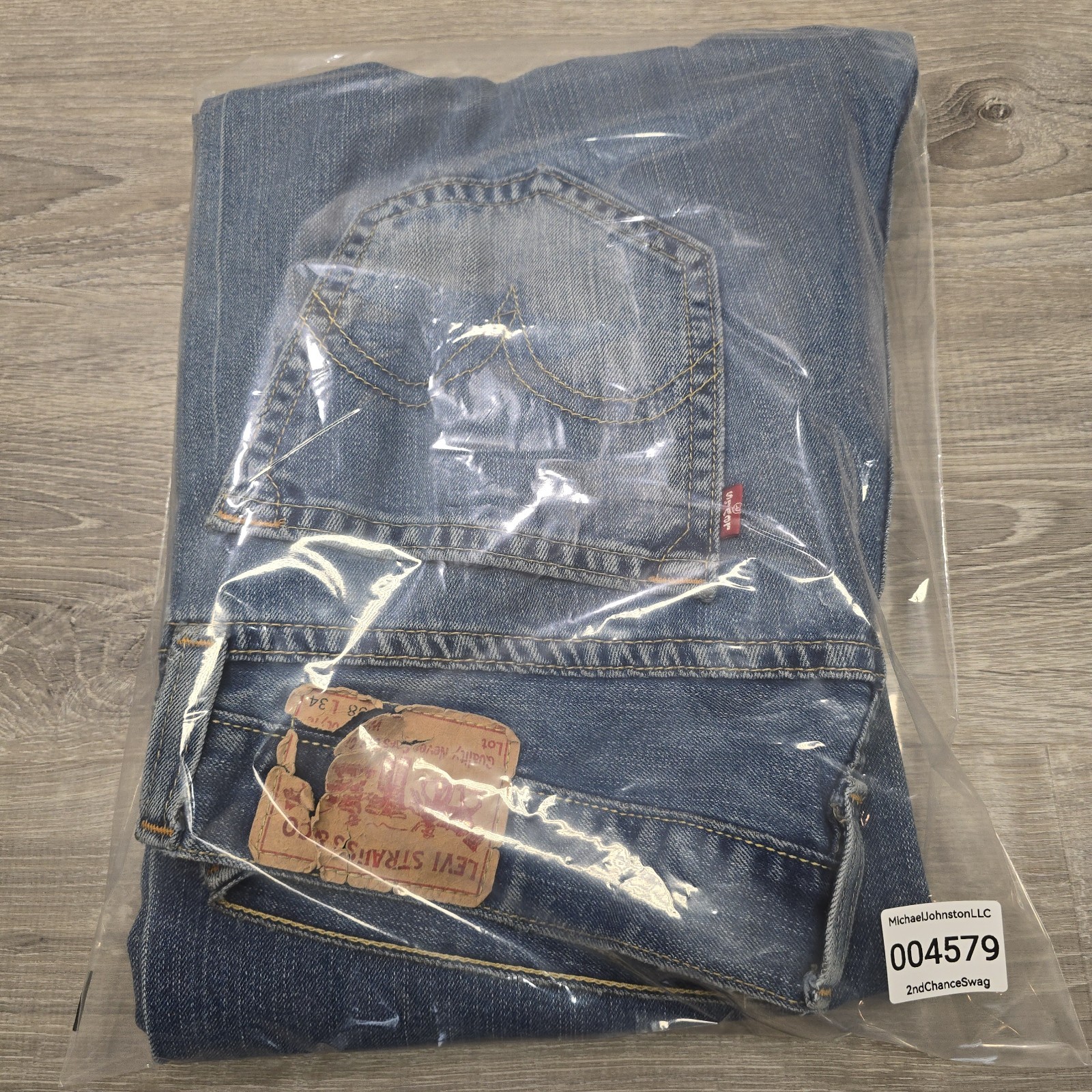 Vintage Levis Type 1 Jeans Loose Fit Blue Denim Red Tab 38×34 Quality Never Goes