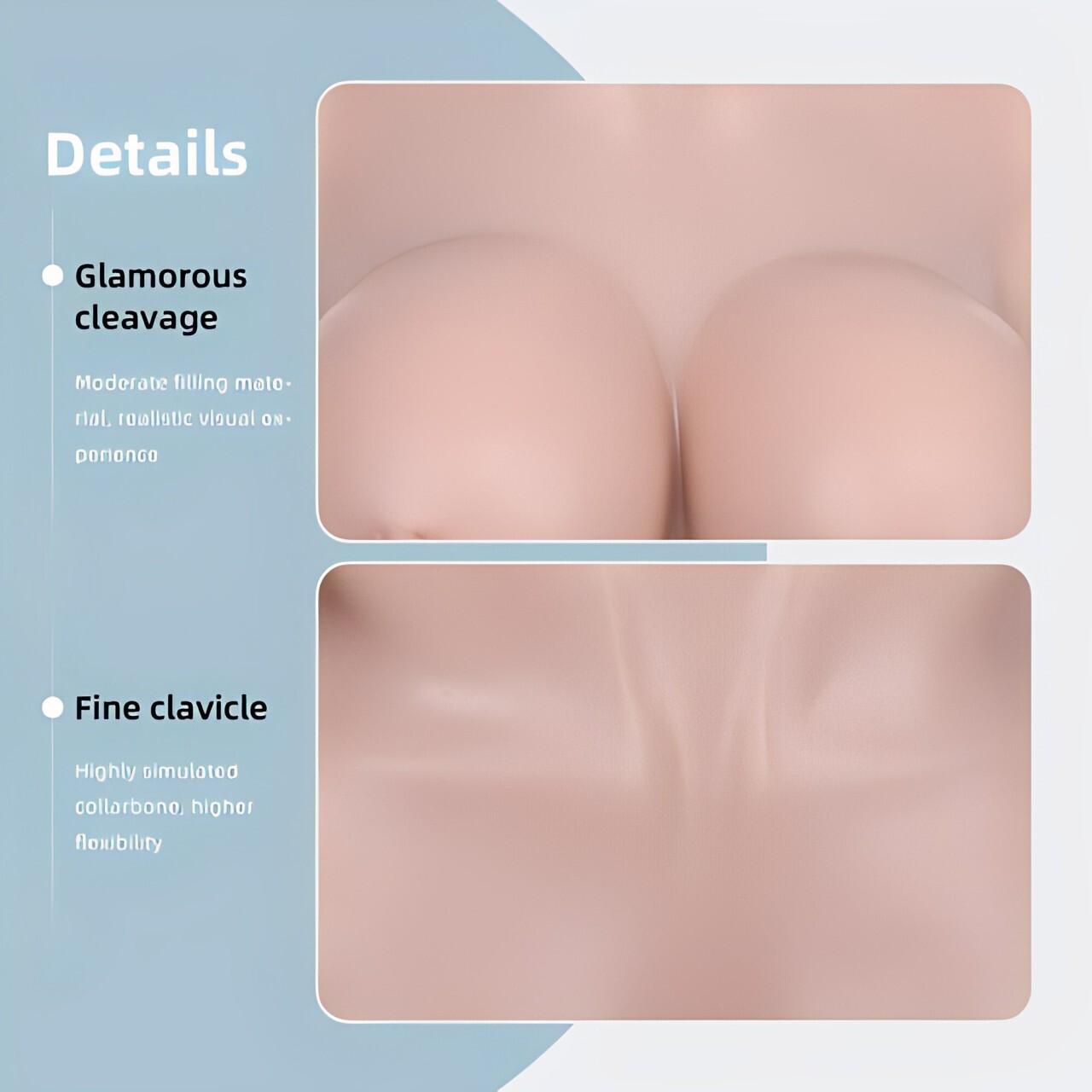 Realistic B-H Cup Silicone Breast Forms Breast Plate Fake Boobs For Crossdresser